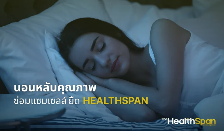 นอนหลับคุณภาพ เวลาทองซ่อมแซมเซลล์ และยืด Healthspan
