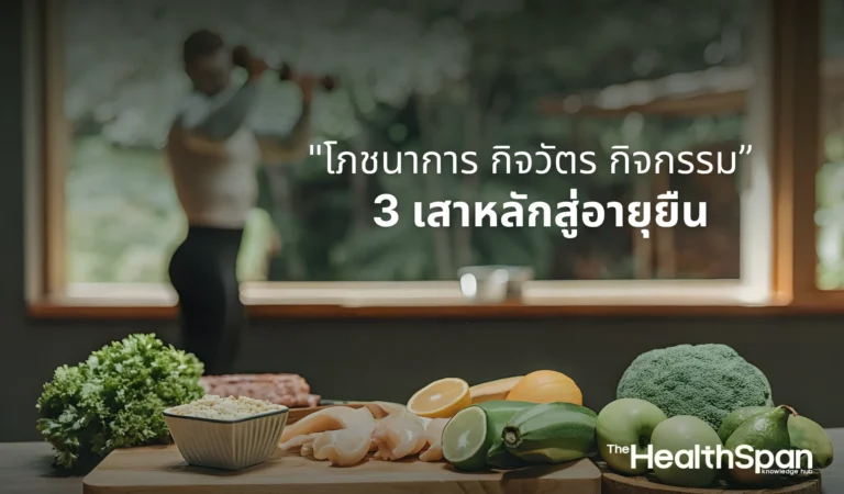 โภชนาการ กิจวัตร กิจกรรม 3 เสาหลักสู่อายุยืน