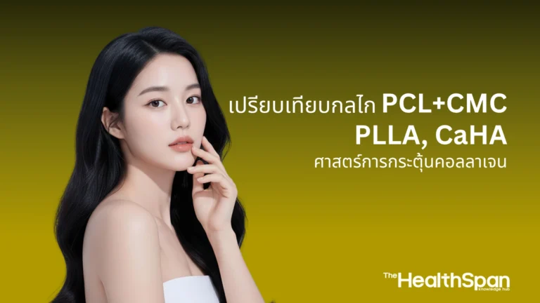 ศาสตร์การกระตุ้นคอลลาเจน เปรียบเทียบกลไก PCL+CMC, PLLA, CaHA 